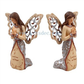 Kneeling Praying Angel Statue